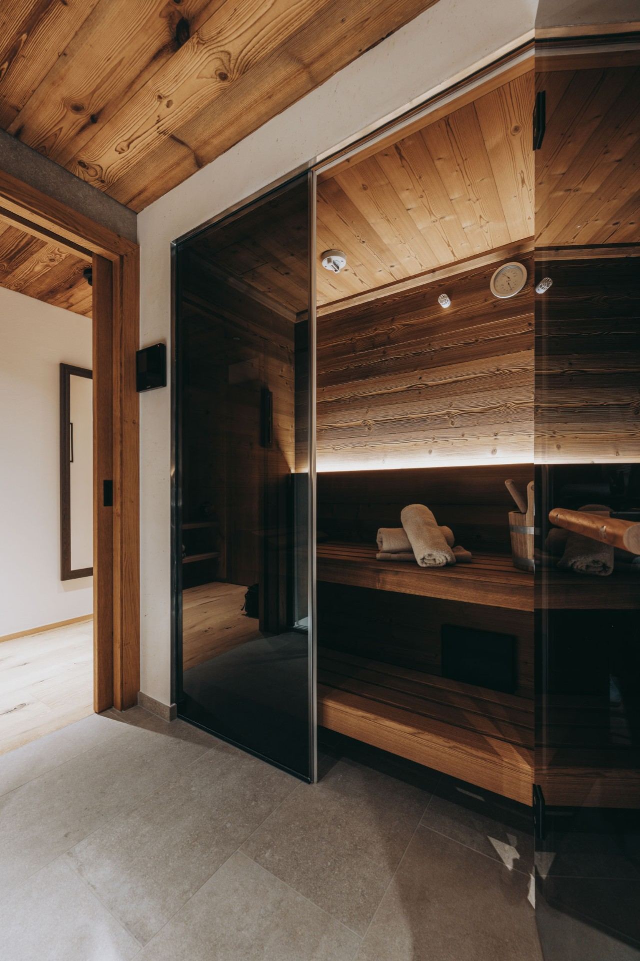 Finnische Sauna Private finnische Sauna in Room N°2