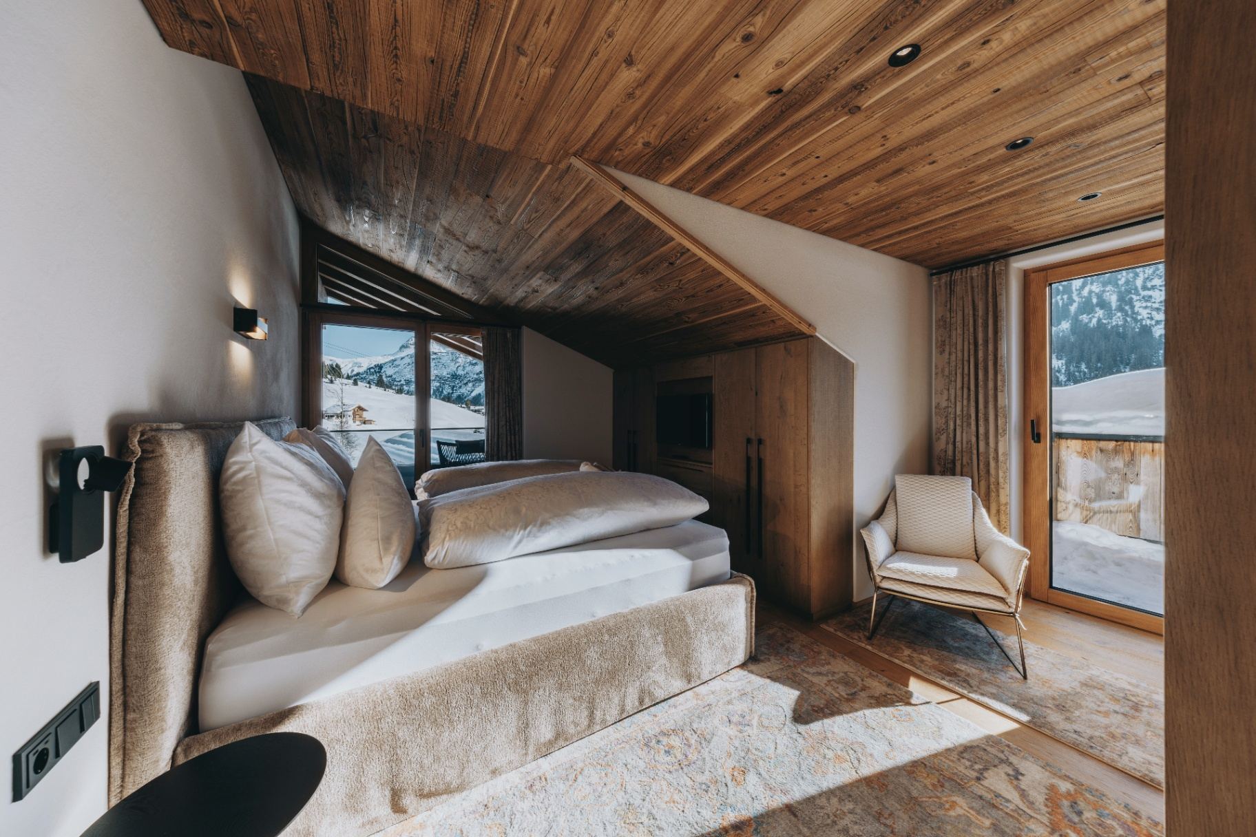 Schlafzimmer mit Bergblick Schlafzimmer mit Bergblick